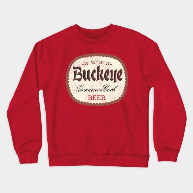 Buckeye Beer Retro Defunct Breweriana Crewneck Sweatshirt by darklordpug